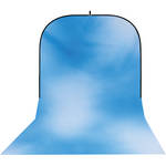 Botero #008 Super Collapsible Background (8x16', Sky Blue, White)
