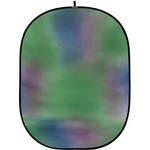 Botero #007 Collapsible Background (5x7') (Green, Blue, Purple)