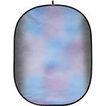 Botero #033 Collapsible Background (5x7') (Dark Grey, Blue Center)
