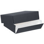 Lineco 733-2019 Museum Quality Drop-Front Storage Box (13.5 x 19.5 x 3", Black)