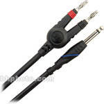 Monster Cable Standard 100 Series 1/4" TS Male Phone to Banana Speaker Cable - 10'