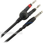 Monster Cable Standard 100 Series 1/4" TS Male Phone to Banana Speaker Cable - 20'