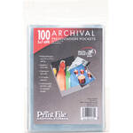Print File Polypropylene Presentation Pocket - 5 x 7" - 6mil Thick - 100 Pack