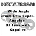 Horseman 47mm f/5.6 Super-Angulon XL Lens Unit for 612