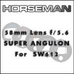 Horseman 58mm f/5.6 Super-Angulon Lens Unit for 612