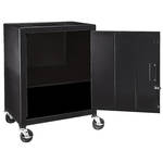 H. Wilson MC34E  Mobile Cabinet - 34" High (Black)