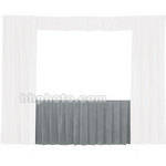 Da-Lite Fast-Fold Standard and Deluxe Skirt Gray 41146G