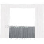 Da-Lite Fast-Fold Standard and Deluxe Skirt Gray 41144G