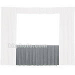 Da-Lite Fast-Fold Standard and Deluxe Skirt Gray 41149G
