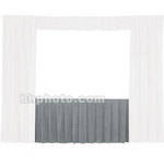 Da-Lite Fast-Fold Standard and Deluxe Skirt Gray 41151G