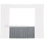 Da-Lite Fast-Fold Standard and Deluxe Skirt Gray 41148G