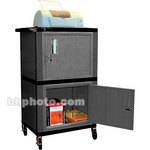 H. Wilson WT50  Tuffy Dual Cabinet Storage Cart - 24 x 42 x 18" (Black)