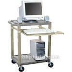 H. Wilson WTM9EG  Tuffy Computer Workstation with Keyboard Pull-out and Mouse Pad Tray-24 x 33 x 18" (Gray)