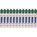 Da-Lite Dry Erase Markers (Green, 12 Markers)