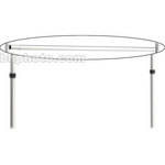 Da-Lite Crossbar End Repair Kit (1 each, 3/4-in. and 1-in. diameter) 93946