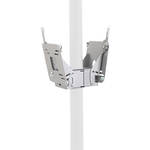 Chief FDP-4200S Dual Small Flat Panel Display Pole Mount (Silver)