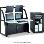 Winsted C5132 52" Two-Tier Slim-Line LCD Console