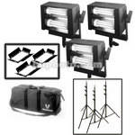 Videssence Baby Base Fluorescent 3 Light Kit - Dimmable