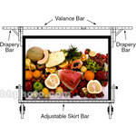 Draper Skirt Bar for Cinefold Truss Projection Screen - 72 x 96"