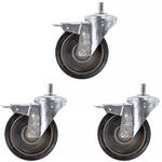 Manfrotto 374-10 Braked Wheel Set (160mm Diameter) - M10 Thread