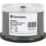 Verbatim DVD+R 4.7GB, 8x, White Inkjet Disc (50)