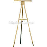 Draper Gold Anodized 6' Non-Folding Poster Easel, DR220