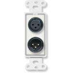 RDL D-XLR2 XLR 3-Pin Female and XLR 3-Pin Male on D Plate