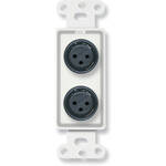 RDL D-XLR2F Dual XLR 3-Pin Female Jacks on D Plate