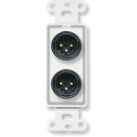 RDL D-XLR2M Dual XLR 3-Pin Male Jacks on D Plate