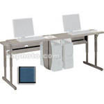 Bretford 36 x 24" Connections Flat Screen Work Center (Topaz Blue Trim)
