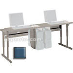 Bretford 36 x 30" Connections Flat Screen Work Center (Topaz Blue Trim)
