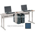 Bretford 72 x 24" Connections Flat Screen Work Center (Topaz Blue Trim)