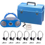 Hamilton Buhl HMC/CD385/HA2 6-User CD/Cassette Headphone Lab Pack
