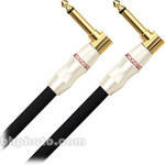 Monster Cable 1/4" Angled Male to 1/4" Angled Male Instrument Cable - 8"