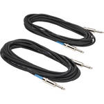 Samson 1/4" Male to 1/4" Male Instrument Cable (Pair, 10')