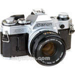 Canon AE-1 35mm SLR Camera (Chrome) with 50mm f/1.8 SC Lens