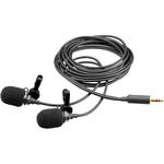 Microphone Madness MCSM-4 - Microfone de Lapela Estereo Mini Cardi�ide