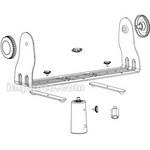 QSC I-YM8 Multi-Purpose Yoke Mount/ Floor Monitor Hardware
