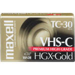 Maxell HGX-Gold TC30 VHS-C Premium High Grade Video Cassette