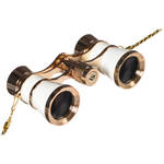 LaScala Optics 3x25 Carmen Opera Glass (White & Gold)