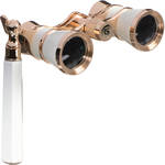LaScala Optics 3x25 Iolanta Opera Glass (White & Gold)