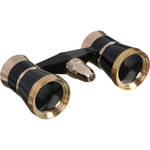 LaScala Optics 3x25 Opera Glass with Light - Black & Gold