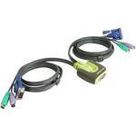 Iogear 2-Port MiniView PS2 Micro KVM switch with Cable