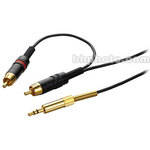 DPA Microphones DAO0139 Stereo Mini Plug to 2 RCA Cable (3', 1 m)
