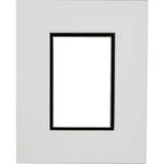 Savage ProMatte - 8 x 10" Mat to Hold 4 x 6" Print - Polar/Matte Black