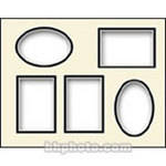 Savage ProMatte Pre-Cut Museum Mat (11 x 14", Ivory/Matte Black)