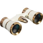 LaScala Optics 3x25 Othello Opera Glass (White & Gold)