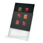 Print File Overmat - 11 x 14" - Holds Six 6x4.5cm Transparencies - 10 Pack