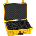 Pelican 1524 Waterproof 1520 Case with Padded Dividers (Yellow)