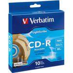 Verbatim CD-R 52X 80 Minute, LightScribe Printable Recordable Disc (Spindle Box of 10)